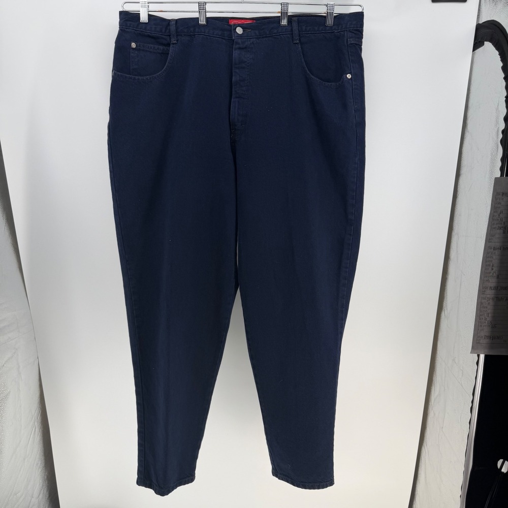 Venezia Jeans Pants Womens 26 Dark Wash High Rise Straight Leg Denim Casual Mom